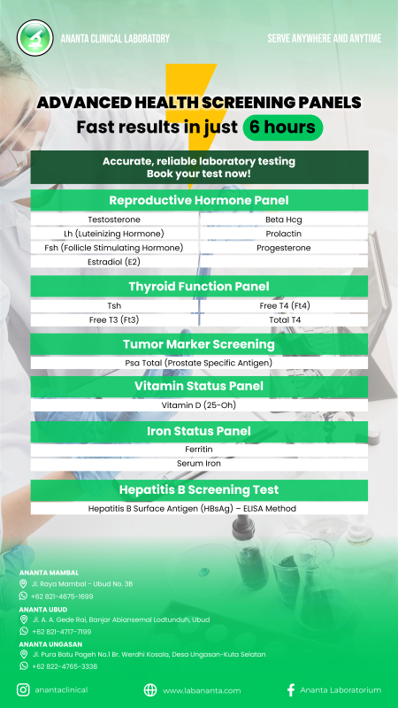 ADVANCED HEALTH SCREENING PANELS